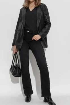 AllSaints BLACK Leather blazer `Deri`