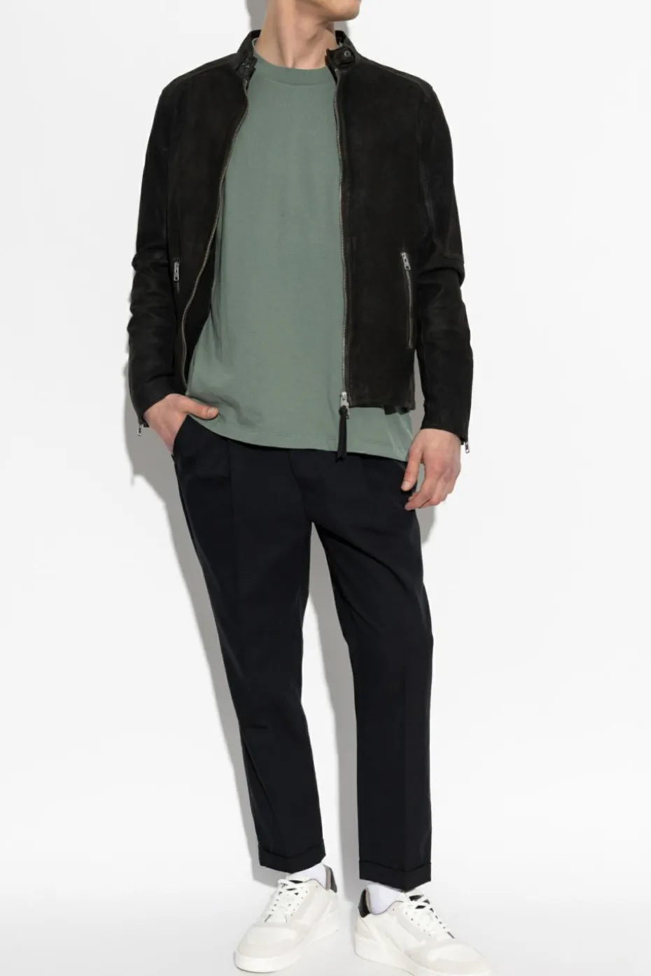 AllSaints BLACK Leather jacket Cora