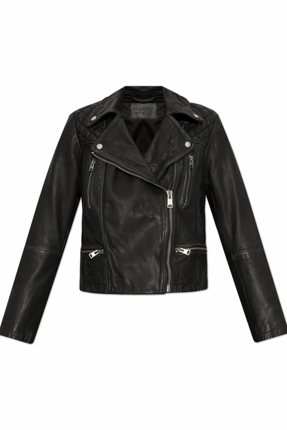 AllSaints BLACK Leather jacket Cargo