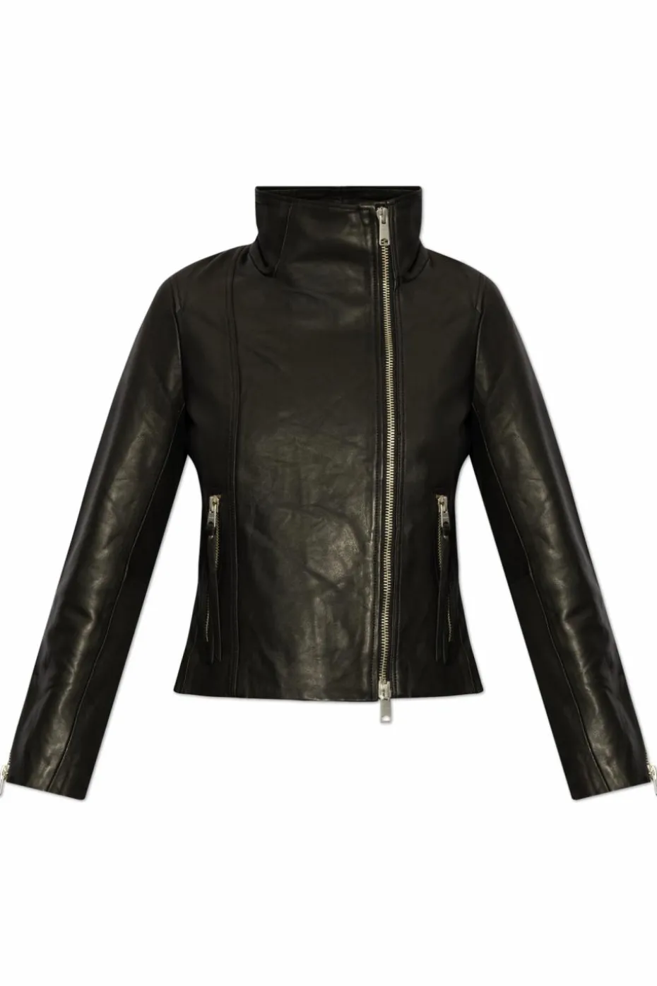 AllSaints BLACK Leather jacket Ellisa