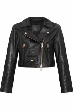 AllSaints BLACK Leather jacket "Elora"