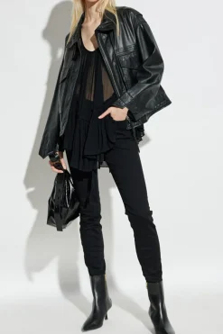 AllSaints BLACK Leather jacket