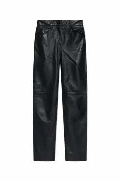AllSaints BLACK Leather pants Saige