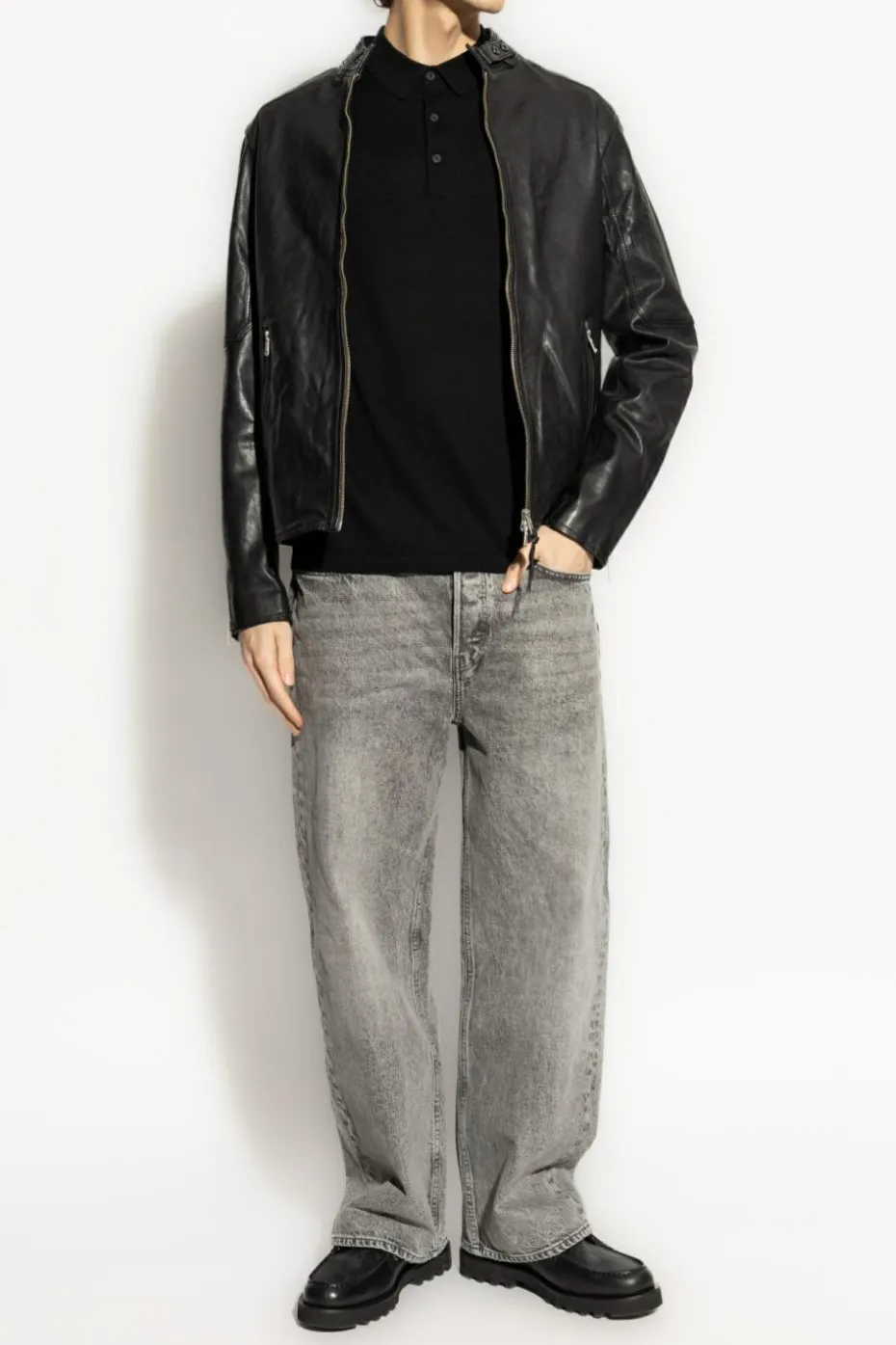 AllSaints BLACK Polo Mode