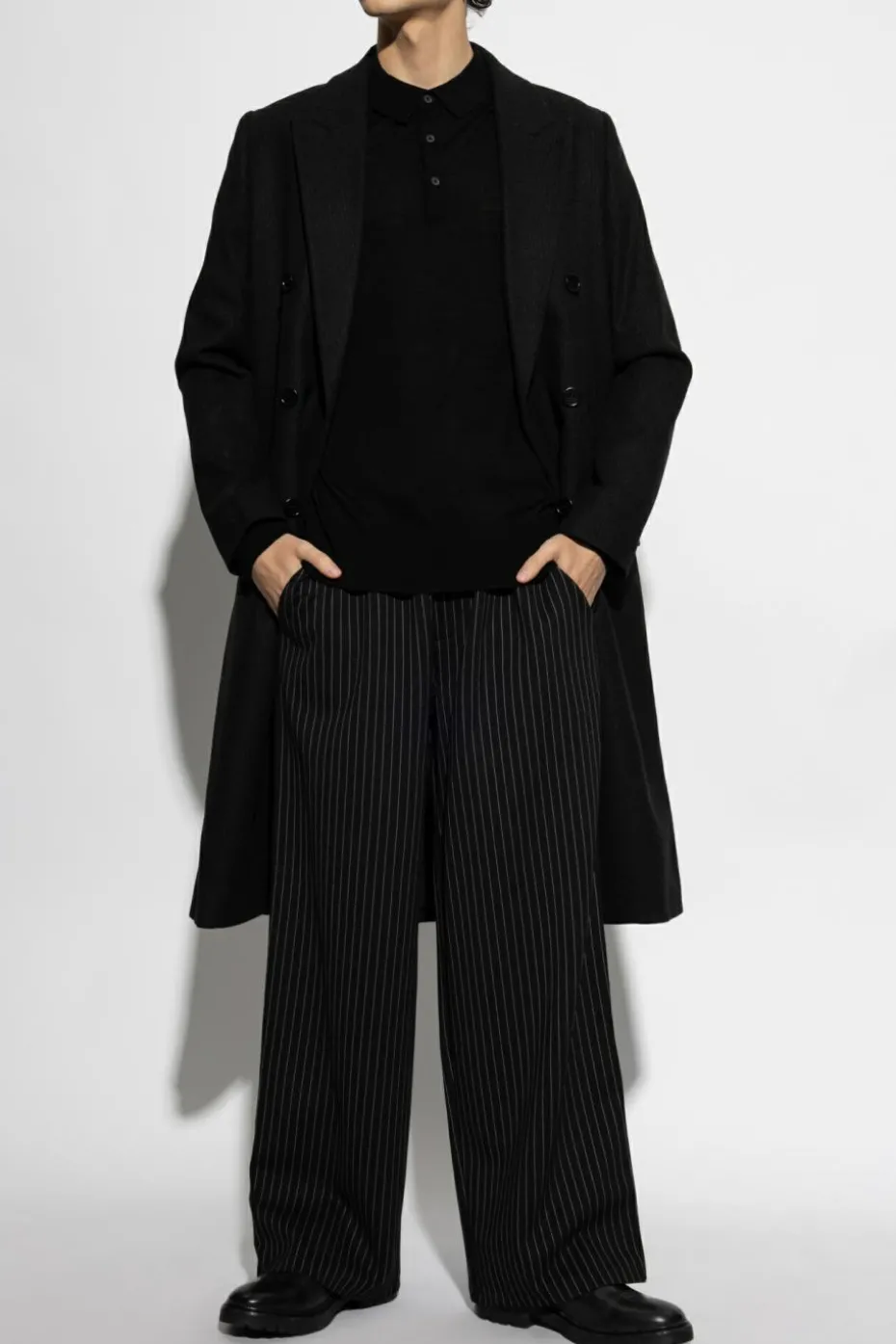 AllSaints BLACK Polo sweater Mode
