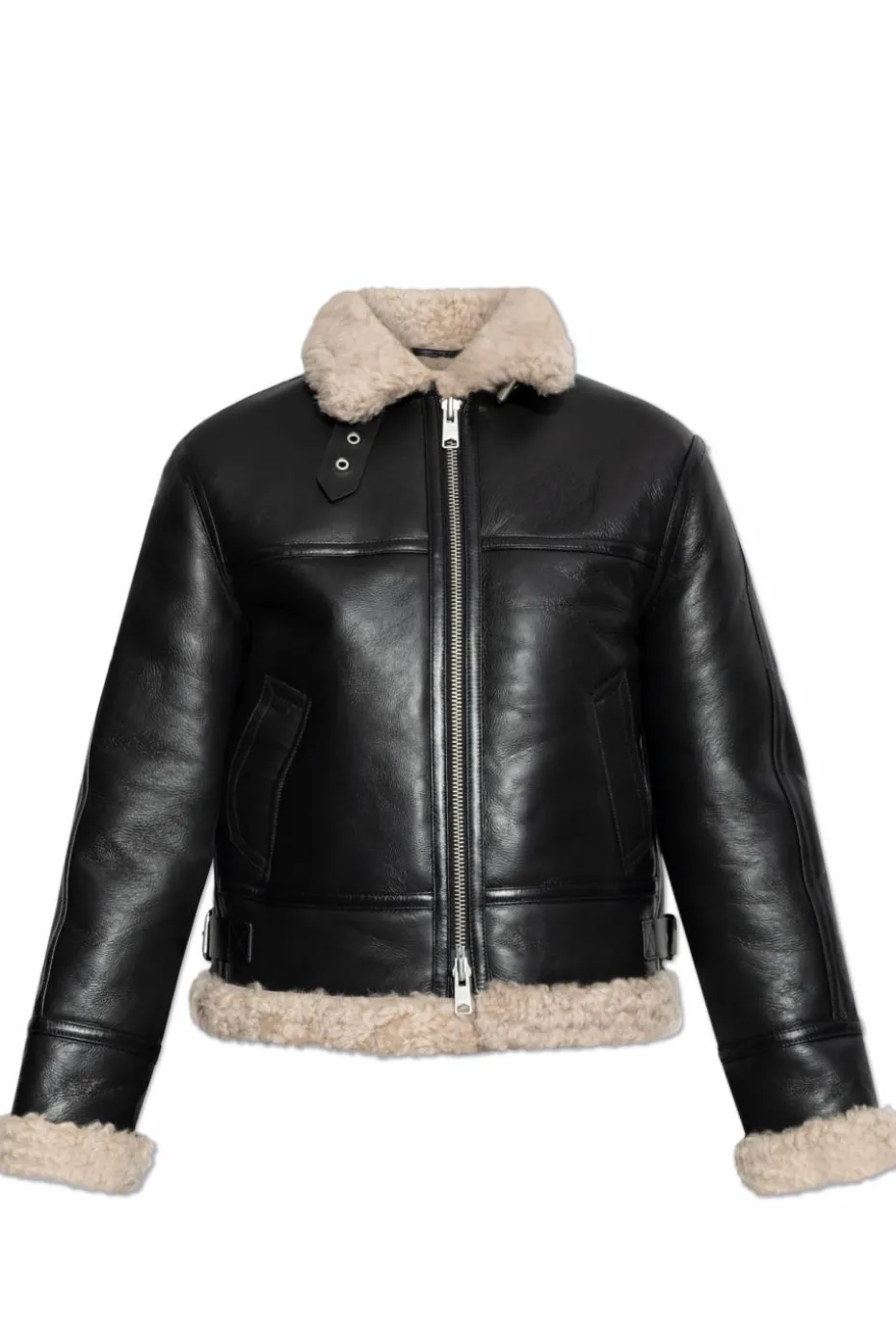 AllSaints BLACK Shearling Lorel