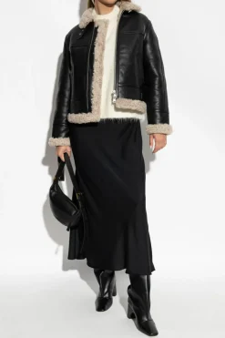 AllSaints BLACK Shearling Lorel