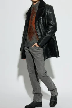 AllSaints BLACK Shearling Selkirk