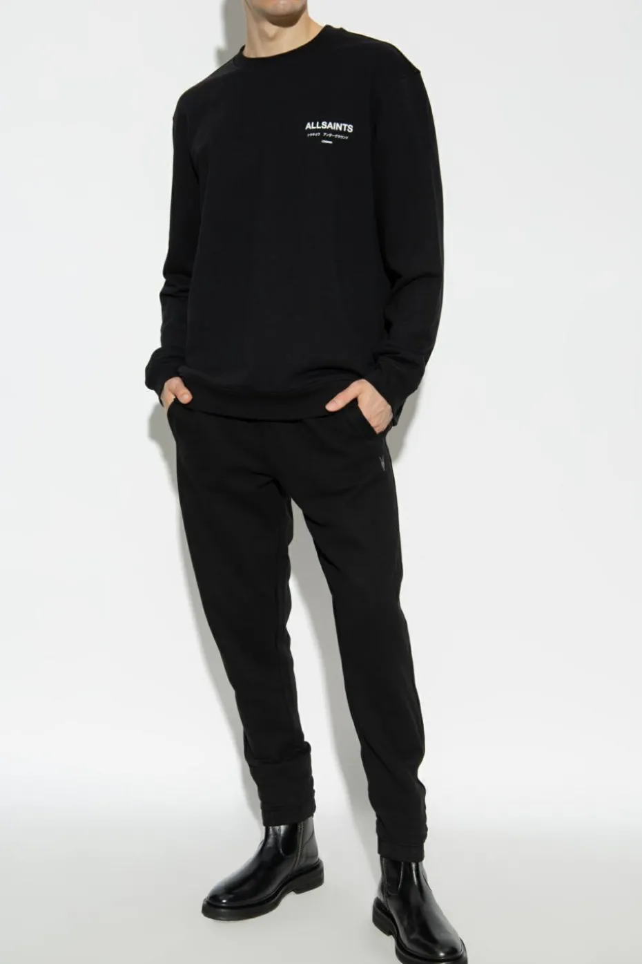 AllSaints BLACK Sweatpants Raven