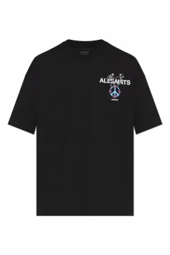 AllSaints BLACK T-shirt 'Reincarnate'