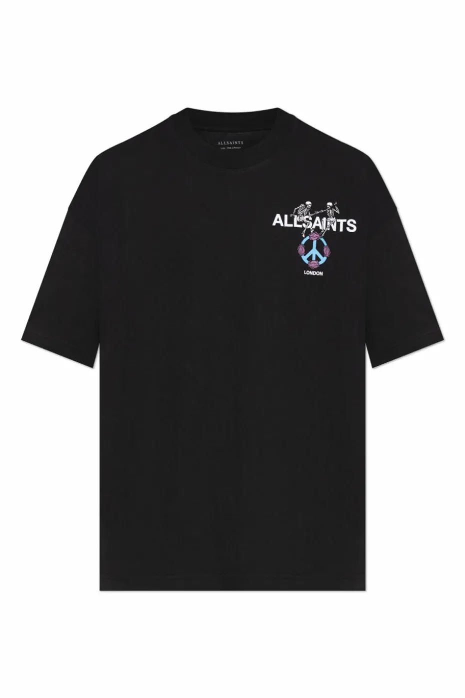 AllSaints BLACK T-shirt 'Reincarnate'