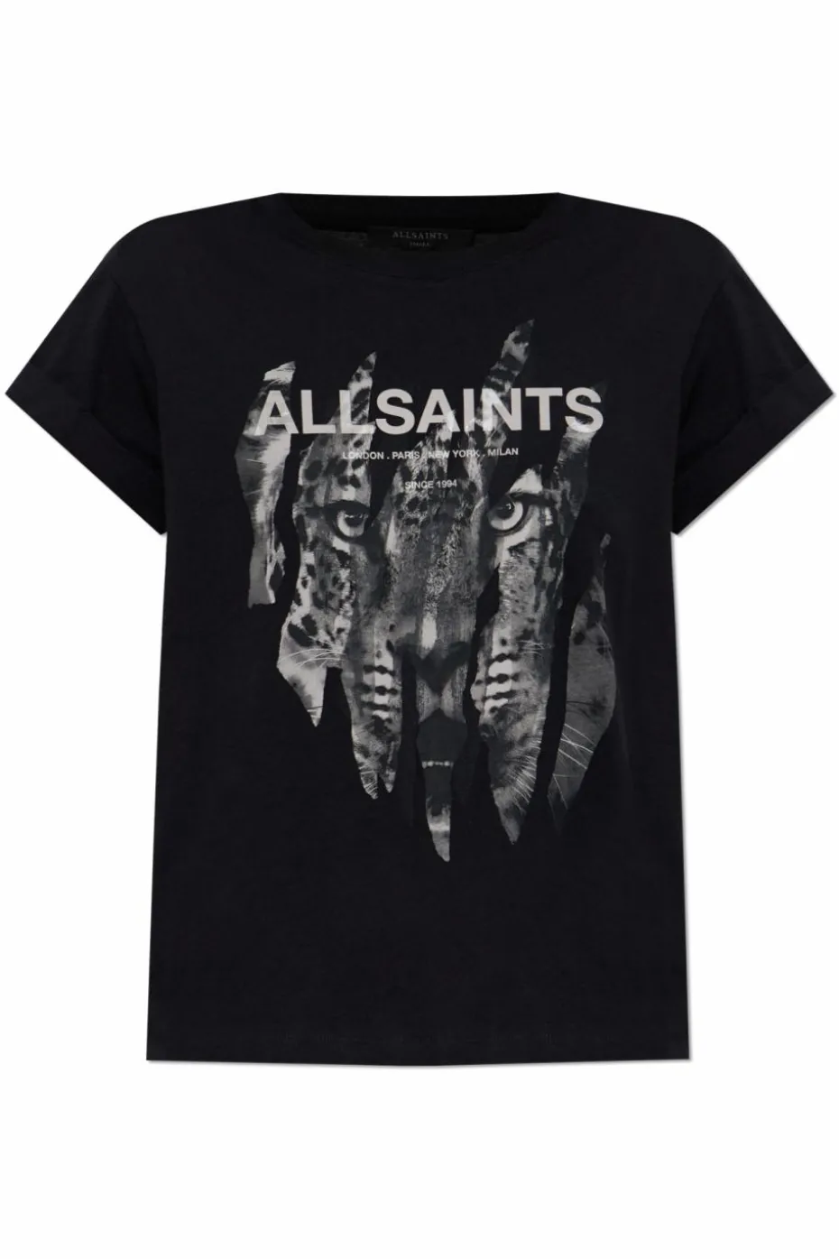 AllSaints BLACK T-shirt "Riproar"