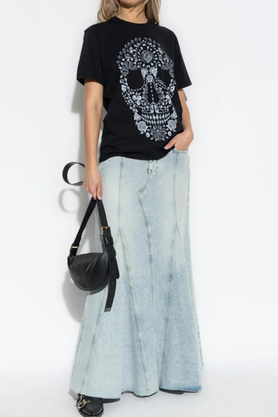 AllSaints BLACK T-shirt "Shkull"