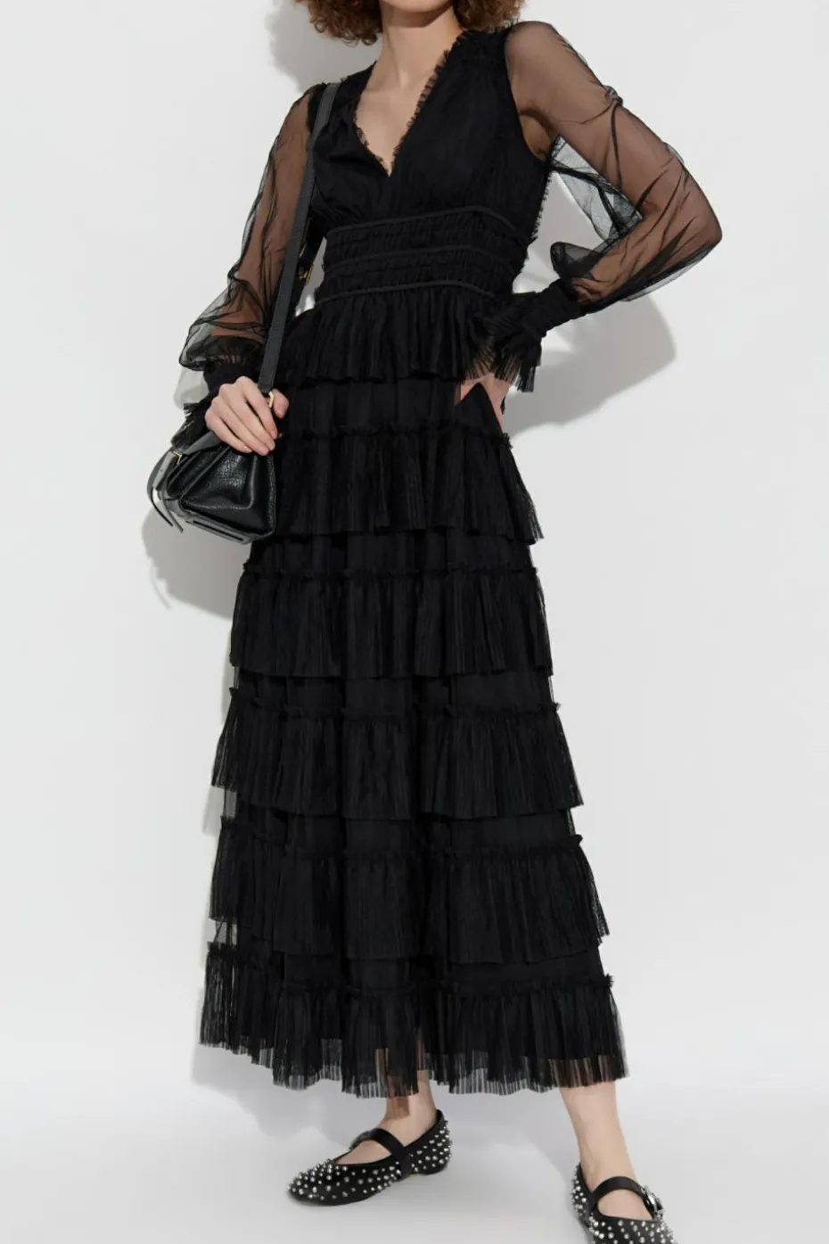 AllSaints BLACK Tulle dress "Xantara"