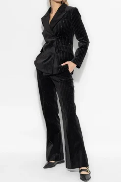 AllSaints BLACK Velvet pants Sevenh