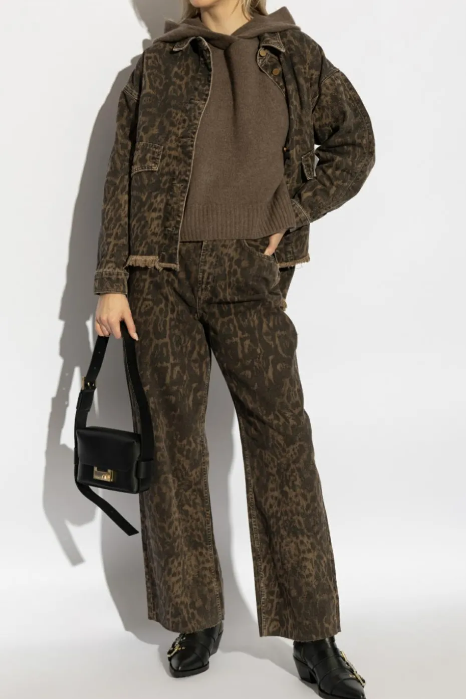 AllSaints BROWN Hooded sweater Ines