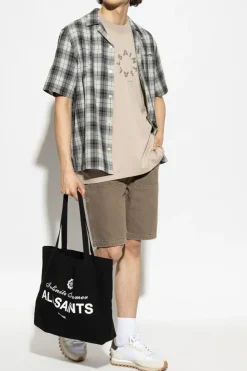 AllSaints BROWN Shorts Alva