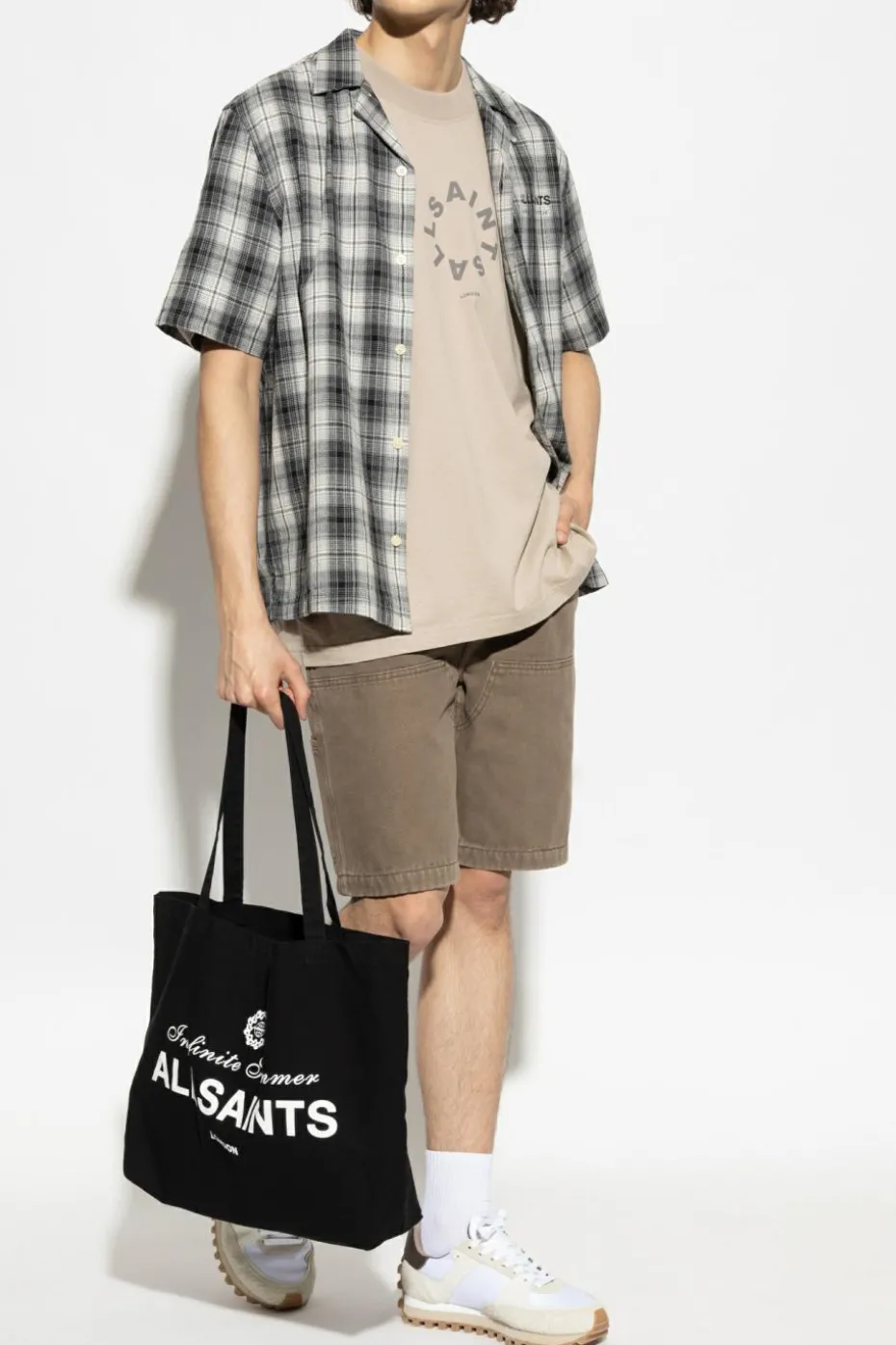 AllSaints BROWN Shorts Alva