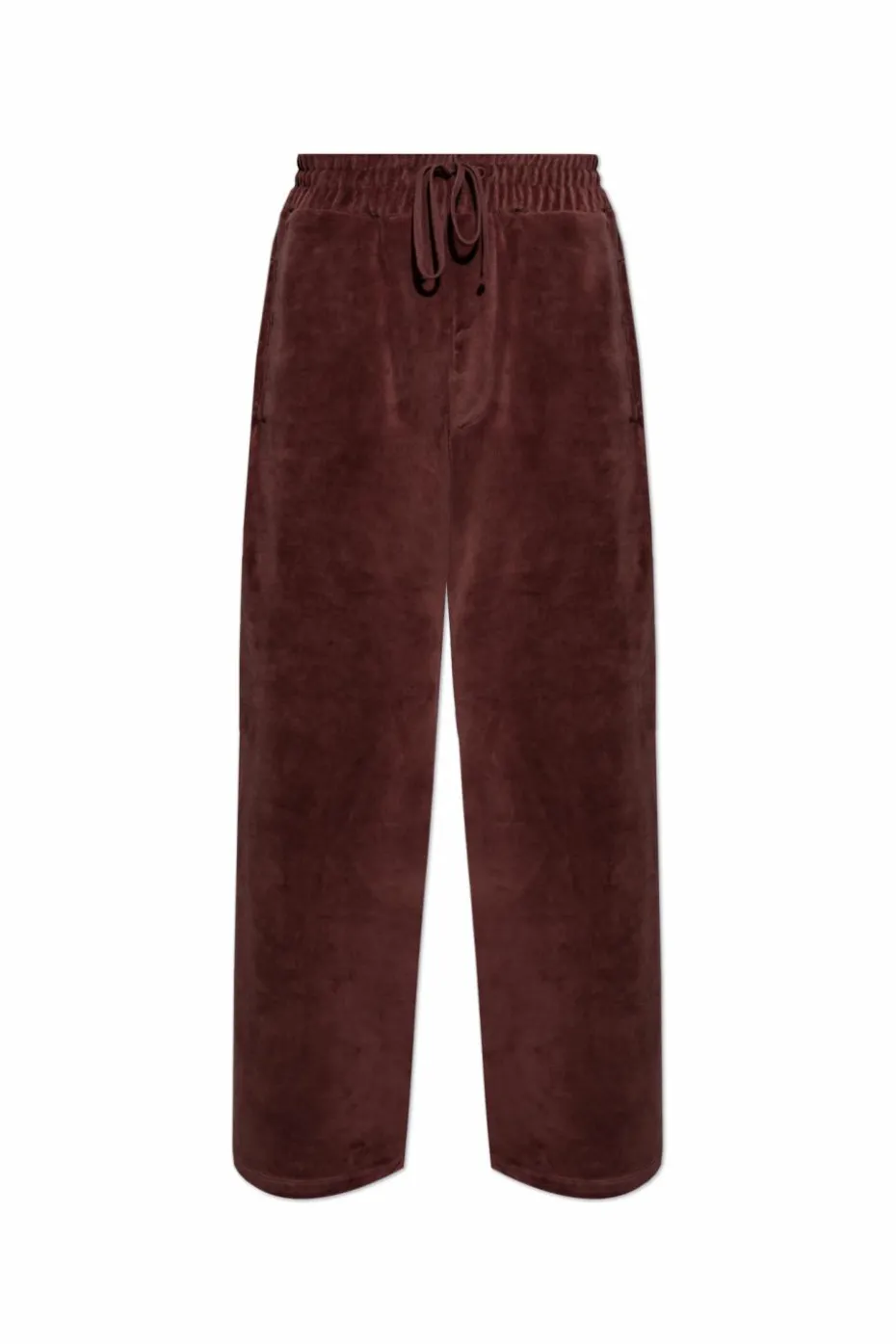 AllSaints BURGUNDY Draven pants with side stripes