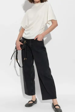 AllSaints cream Leslie top