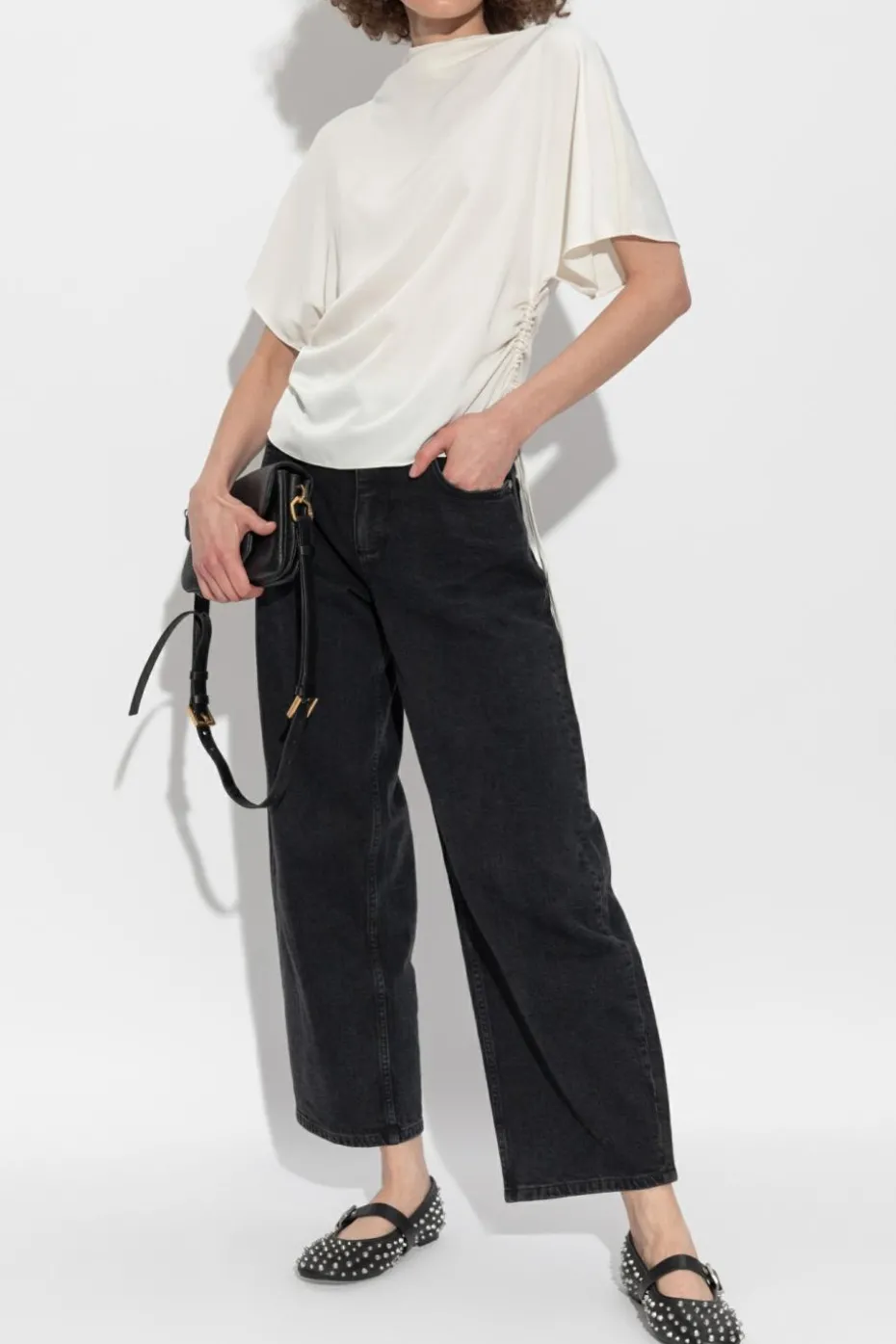AllSaints cream Leslie top