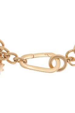 AllSaints GOLD Bracelet with heart-shaped charm