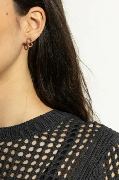 AllSaints GOLD Brass earrings