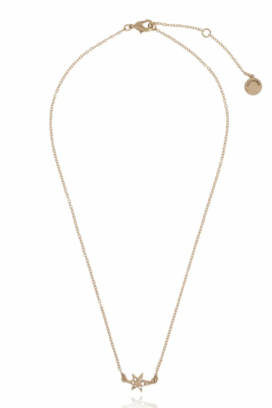 AllSaints GOLD Brass necklace