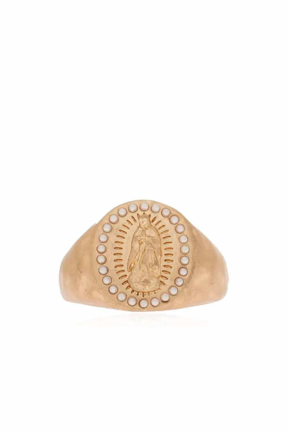 AllSaints GOLD Brass Ring