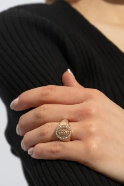 AllSaints GOLD Brass Ring