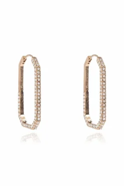 AllSaints GOLD Earrings with shimmering crystals