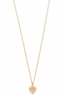 AllSaints GOLD Necklace with heart-shaped pendant