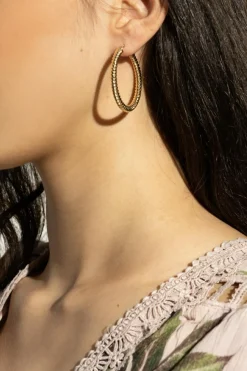 AllSaints GOLD Round earrings