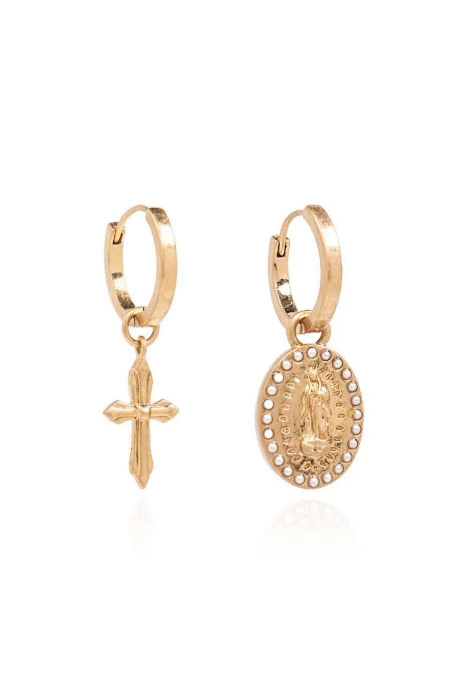 AllSaints GOLD Set of two different earrings