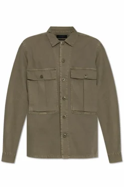 AllSaints GREEN Shirt `Albyn`