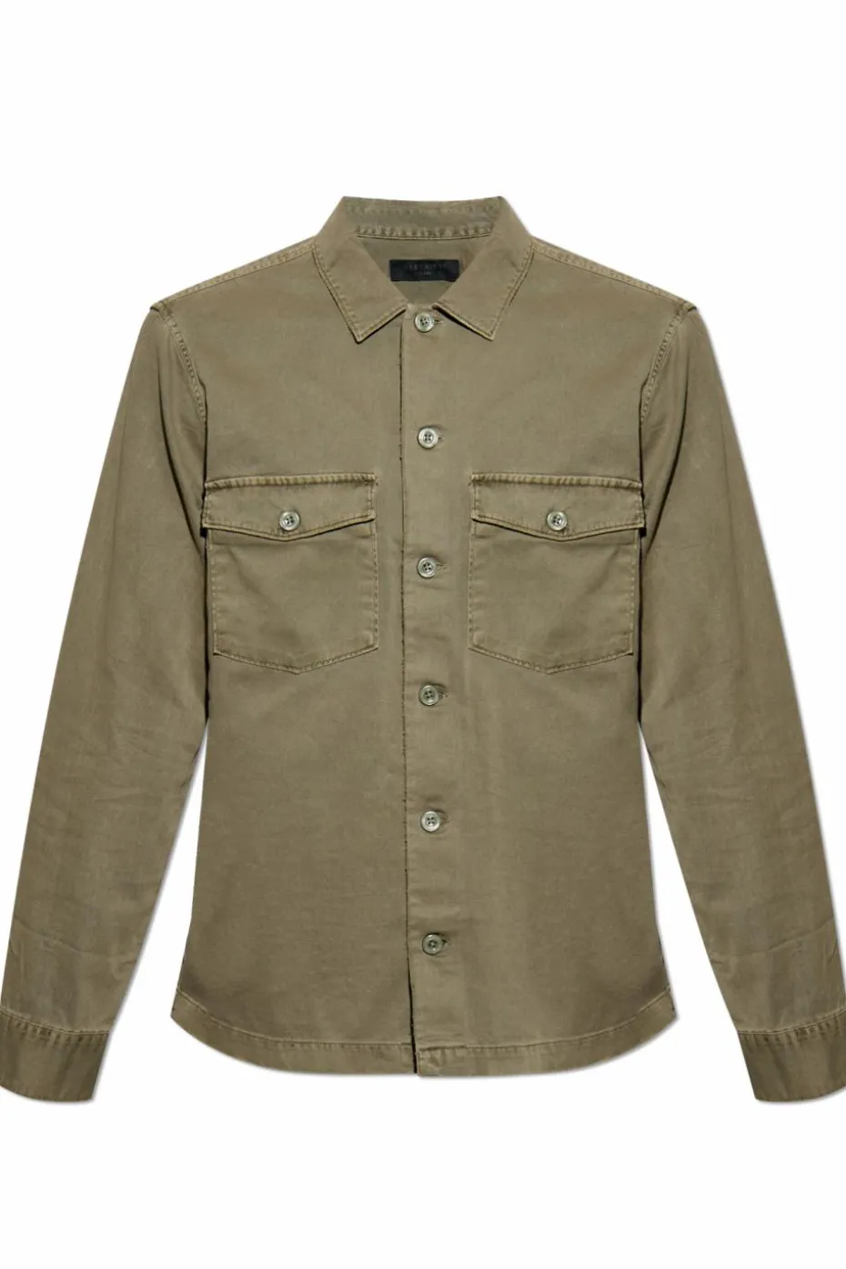 AllSaints GREEN Spotter shirt with vintage effect