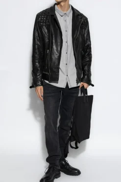AllSaints GREY Denim shirt Gleason
