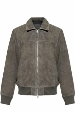 AllSaints GREY Leather jacket