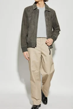AllSaints GREY Leather jacket