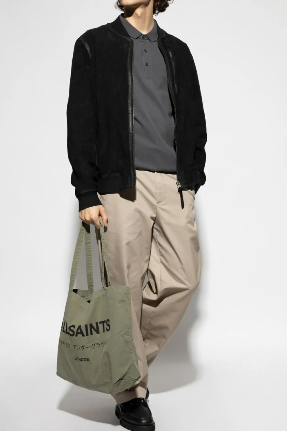 AllSaints GREY Polo 'Reform'
