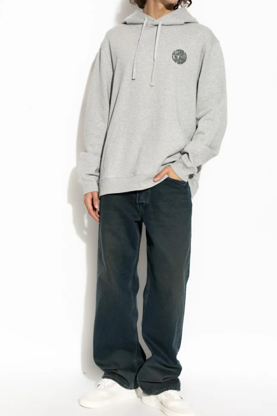 AllSaints GREY Sweatshirt `Waved`