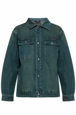 AllSaints NAVY BLUE Castleford denim jacket