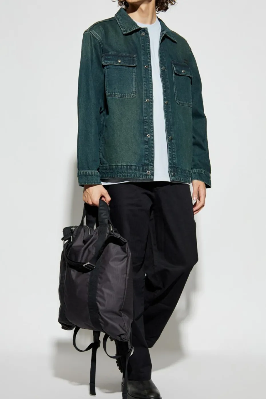 AllSaints NAVY BLUE Castleford denim jacket