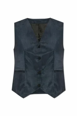AllSaints NAVY BLUE Vest Averie