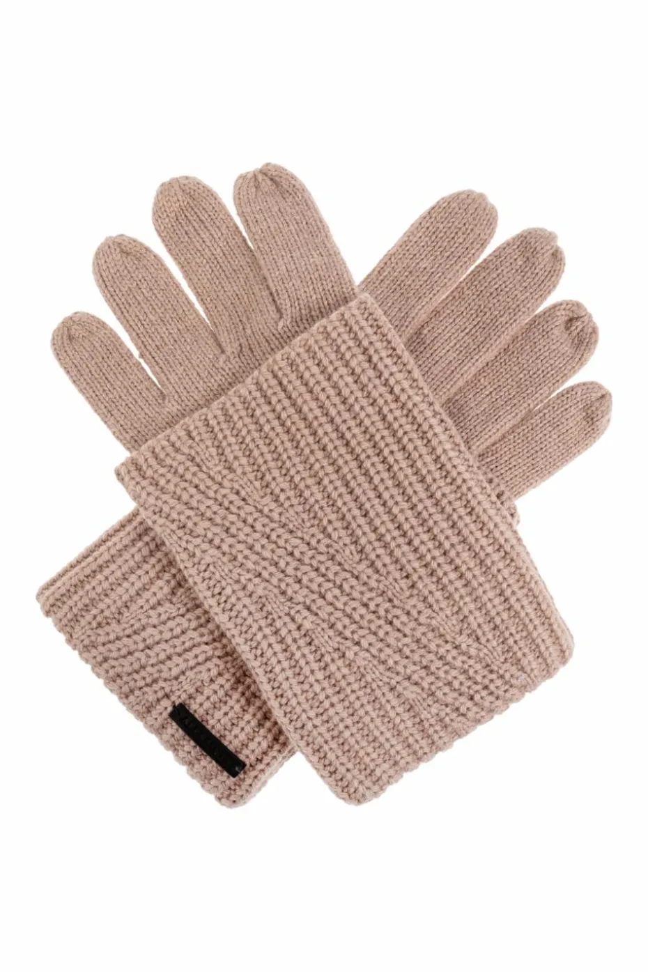 AllSaints PINK Gloves with logo patch