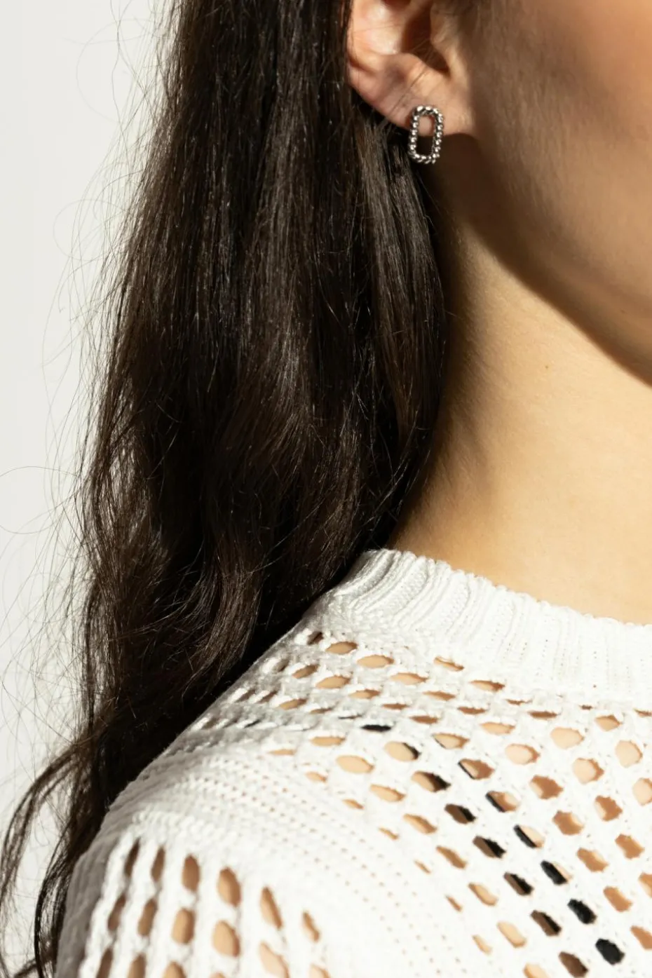 AllSaints SILVER Brass Earrings