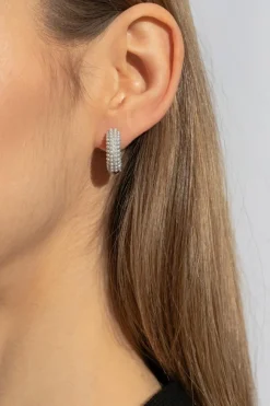 AllSaints SILVER Brass Earrings