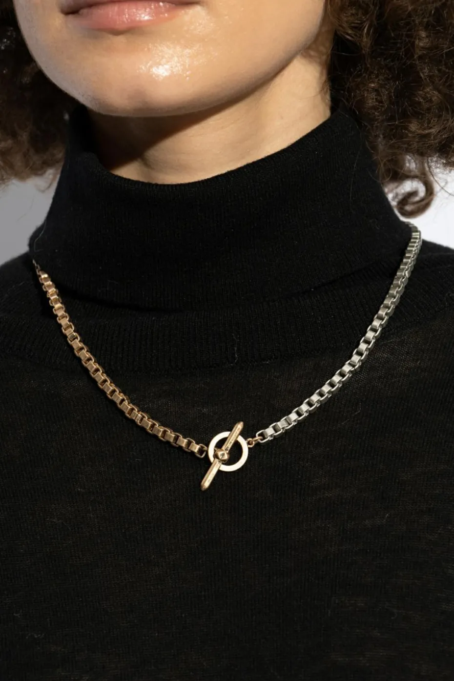 AllSaints SILVER Brass Necklace