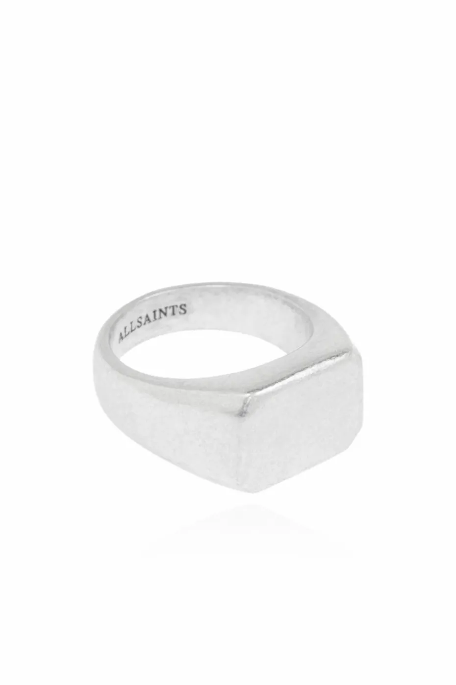 AllSaints SILVER Brass signet ring Alldis