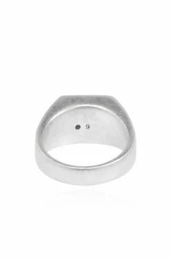 AllSaints SILVER Brass signet ring Alldis